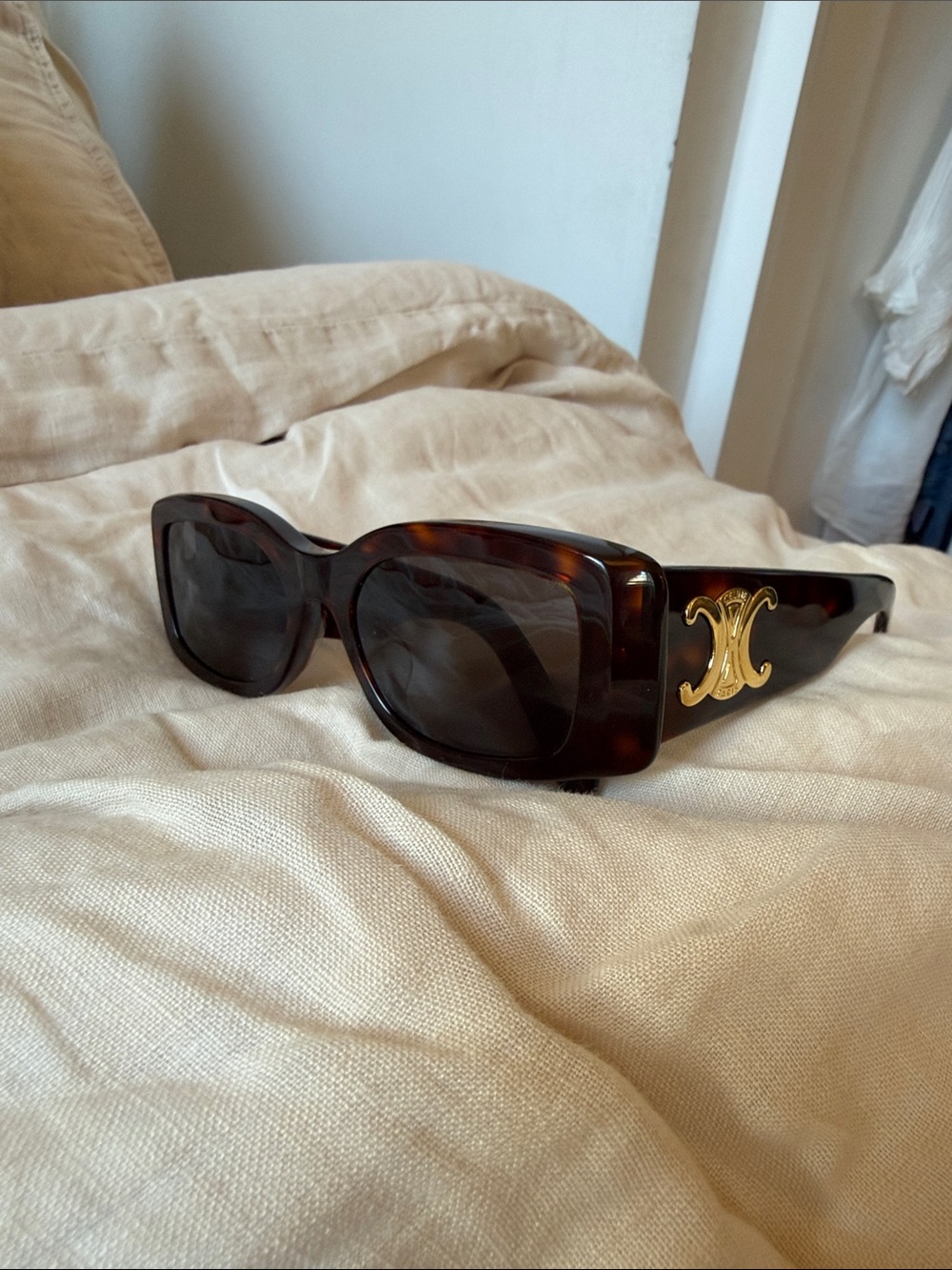 CELINE Triomphe Maxi Brown Tortoise - CL40282U 52-18-135